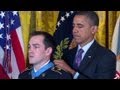 President Obama honors soldier