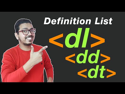 Video: Vad är definitionslista i HTML?