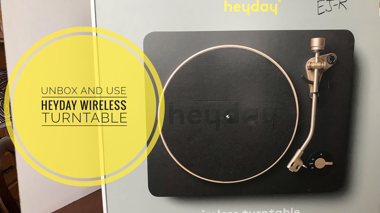 Unboxing and setting up a new Heyday Wireless Turntable (video 8) - YouTube