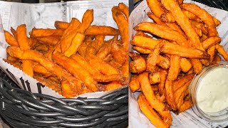 How to Make your Sweet Potato Fries Crispy | Easy Crispy Sweet potato fries Recipe Without Air fryer