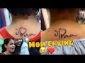 BROTHER SISTER SAME TATTOO PARENTS REACTION😍😭 **Emotional**