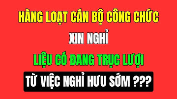 Hàng Loạt Cán Bộ Công Chức Xin Nghỉ Liệu Có Đang Trục Lợi Từ Việc Nghỉ Hưu Sớm ???