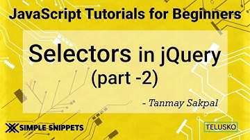 #38 JQuery Selectors Part 2  2019