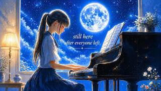 Soft Piano BGM – Midnight Music Room | Still Here After Everyone Left screenshot 5