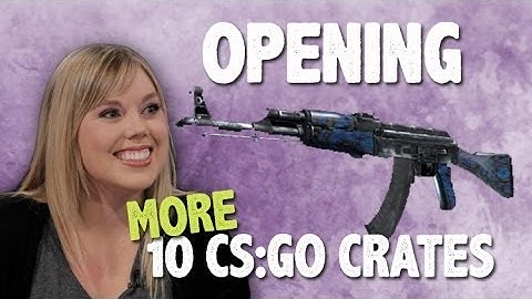 Unboxing MORE 10 CS:GO Crates! Unlocking StatTrak AK-47 Blue Laminate!