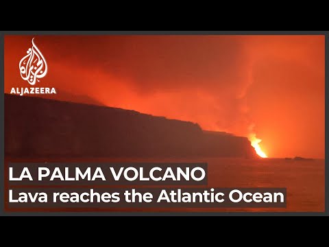 Lava from La Palma volcano reaches ocean nine days after eruption