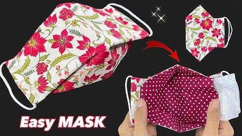 New Style ! DIY Breathable 3D Face Mask with Filter Pocket Sewing Tutorial l  Fast & Easy  CUTE MASK