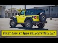 High Velocity Yellow Jeep Wrangler First Look!