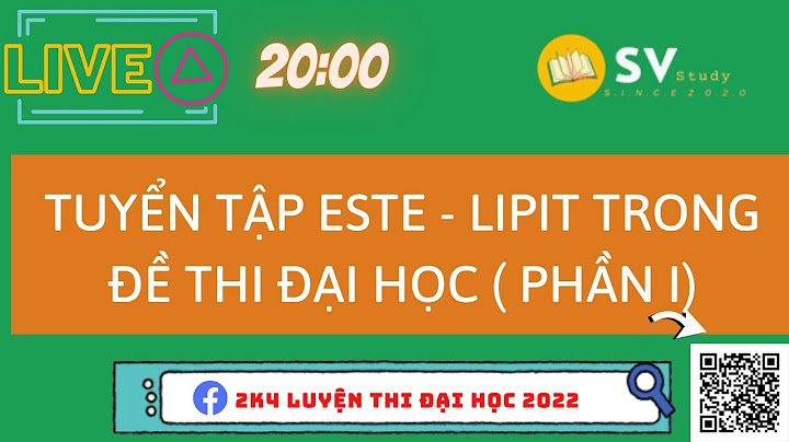 Các bài tập este trong đề thi đại học