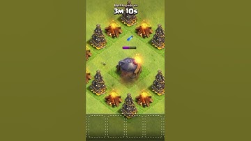 Level-7 Roaster vs Max Lightning spell | How many spells it take to destroy it 😁😎#shorts