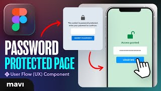 Create a PASSWORD-PROTECTED PAGE Prototype in Figma (Tutorial)