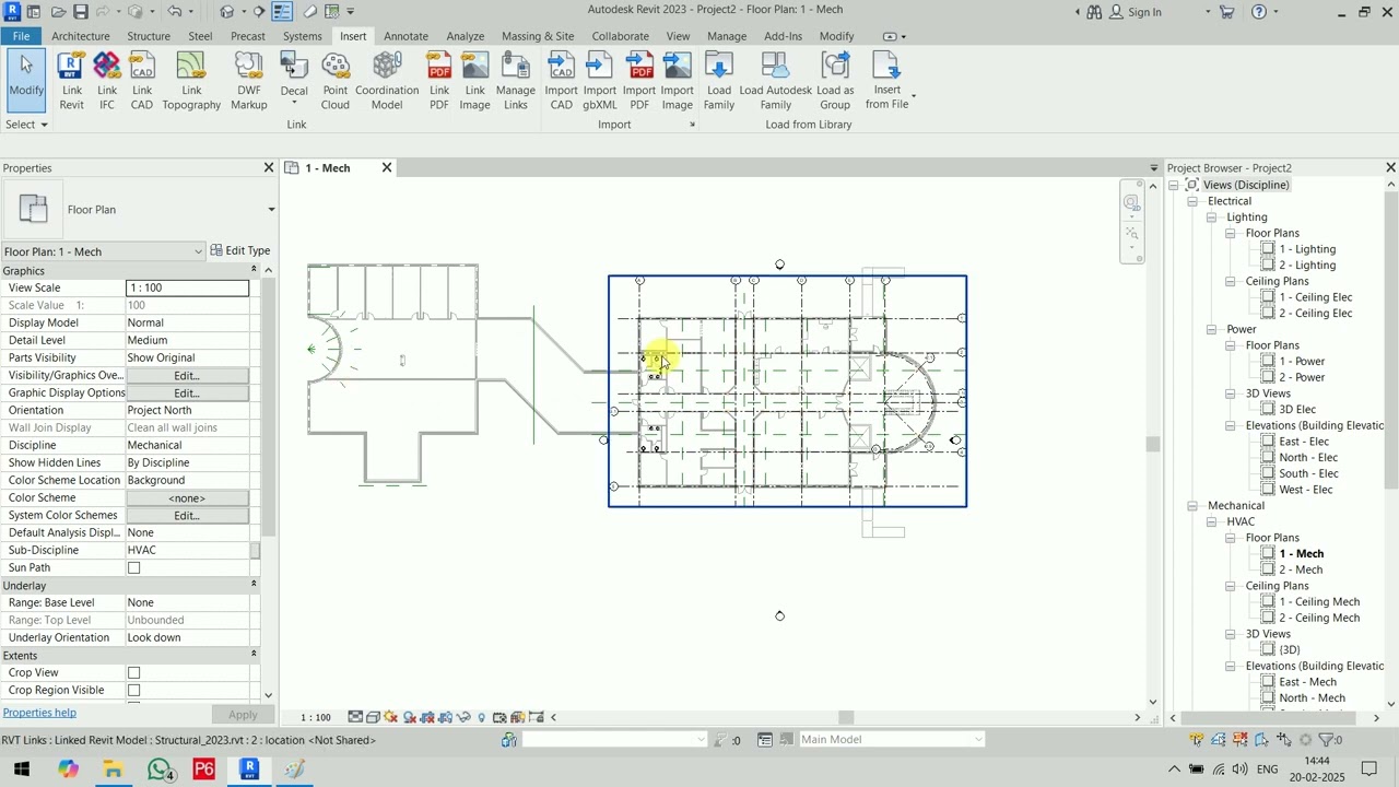 How to link Revit Model in MEP | How to copy monitor | Create Spaces and Floor plans in MEP | Lec 02