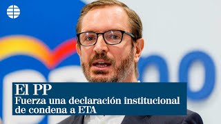 El PP fuerza una declaración institucional de condena a ETA para retratar a Bildu