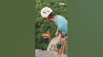 #Petzltips - Rappelling with a single rope and a pull cord.