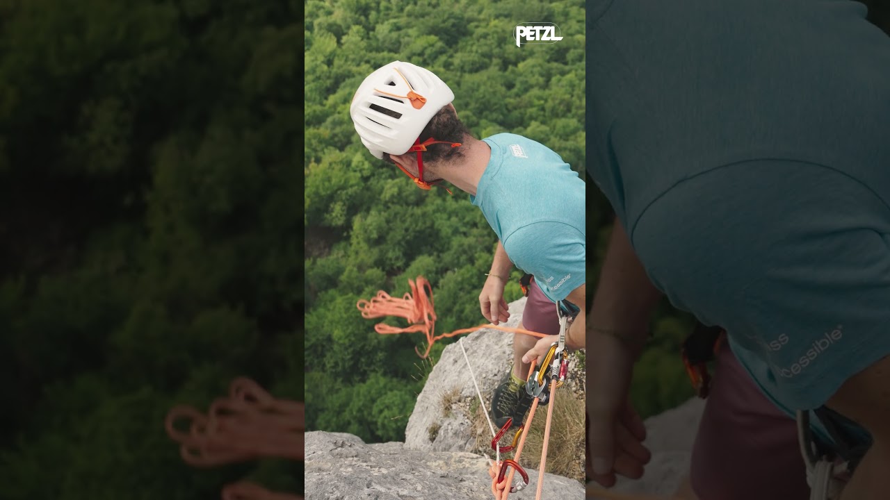 Multi-pitch rappelling with a single rope - Petzl USA