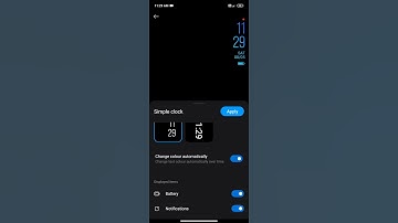 Redmi Note 10 How to change color of always on display themes clock