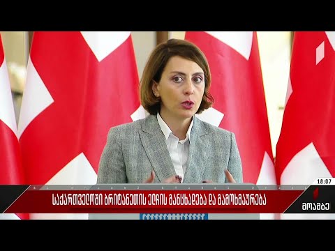 საქართველოში ბრიტანეთის ელჩის განცხადება და გამოხმაურება