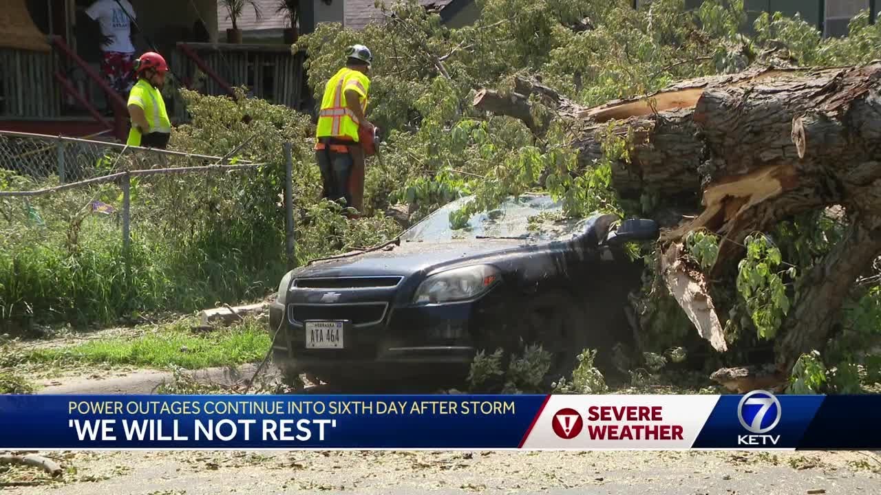 Power outages continue into sixth day after storm - YouTube