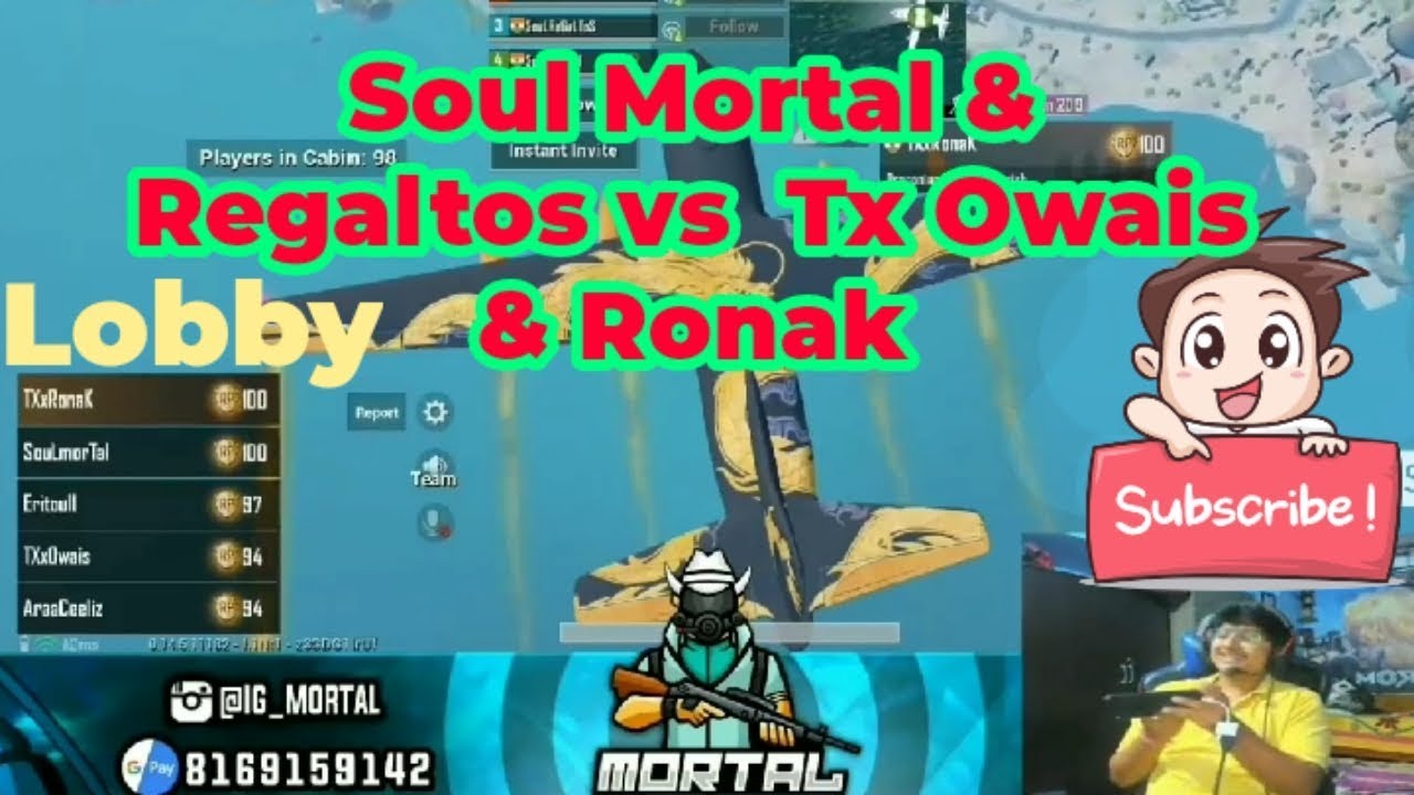 Soul VS Finatic | Mortal & Regaltos vs Owais & RONAK | both squad in a same Lobby