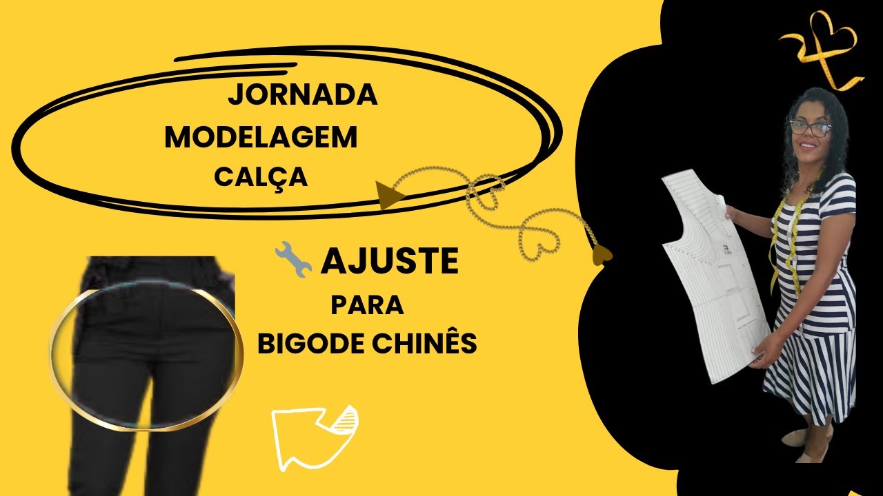 Faby Corte Costura DIy :  🔧 Ajuste para Bigode Chinês na Calça | Sobra de Tecido na Frente