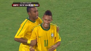 A ESTRÉIA DE NEYMAR PELA SELEÇÃO BRASILEIRA! | Neymar vs Estados Unidos (10/08/2010)