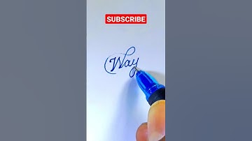 👌How to "Way" in Cursive hand writing/#shorts #viral #cursivewriting #calligraphy #ytshort #youtube