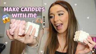 STEP BY STEP CANDLE MAKING | DIY CANDLE MAKING | CUTE CANDLE MOULDS | FT CRASPIRE & *DISCOUNT CODE*