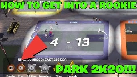 HOW TO GET INTO A ROOKIE PARK 2K20!!!