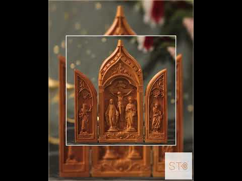Crucifixion Scene Triptych