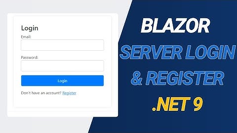 Inloggen en registreren in .Net9 met Blazor Server ✅