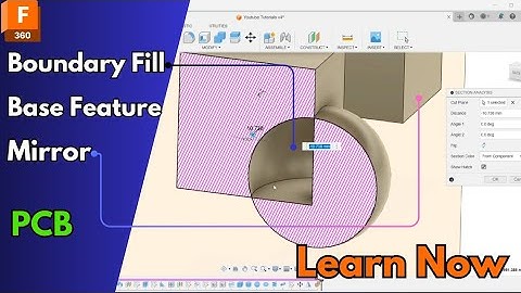 Boundary Fill and Base Feature in Fusion 360 | How to start PCB Design in Fusion 360