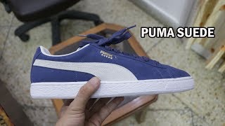 puma classic suede blue