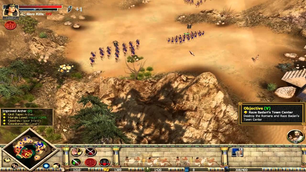 Rise And Fall Civilizations At War Cleopatra Campaign Mission 2 Revenge Youtube