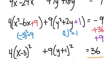 TPC week 4 part 4 completing the square to graph ellipse