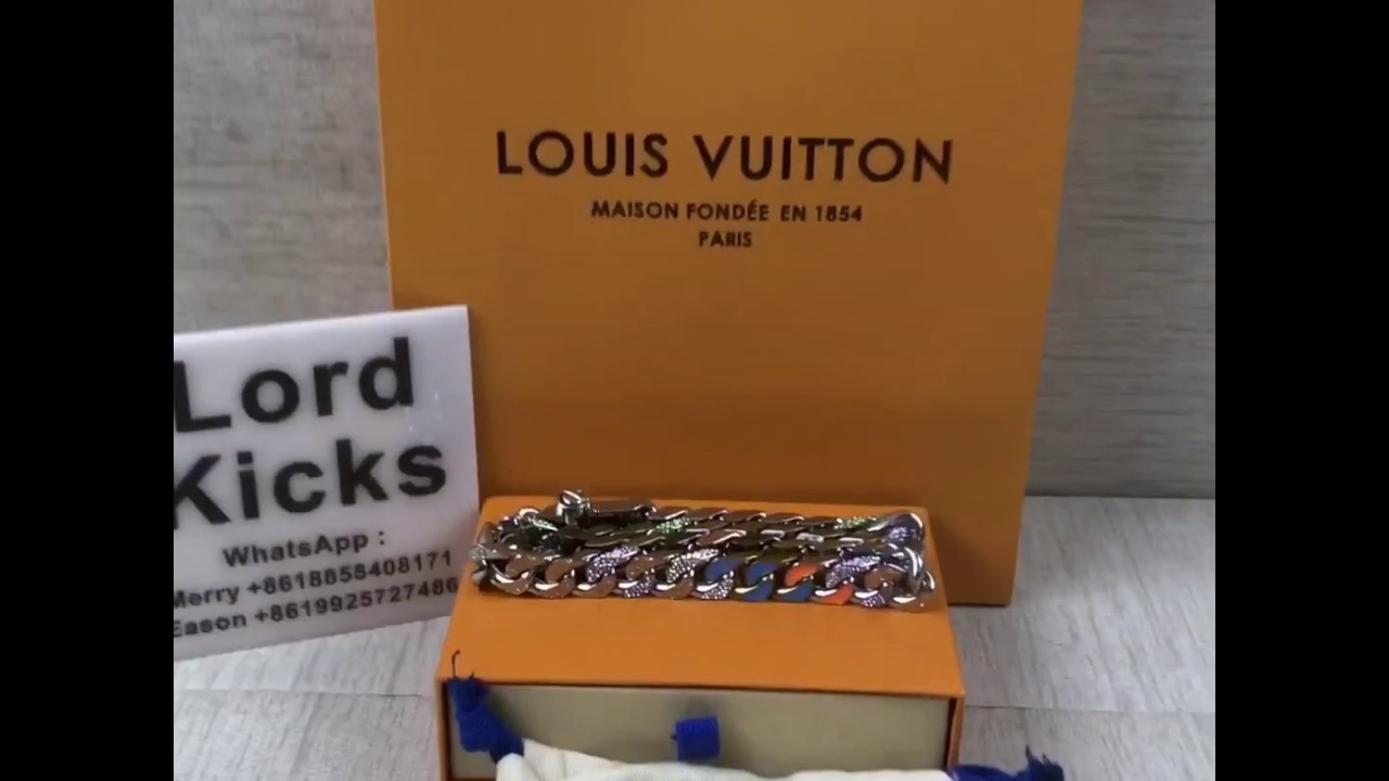 Louis Vuitton Patches Chain Links Bracelet 