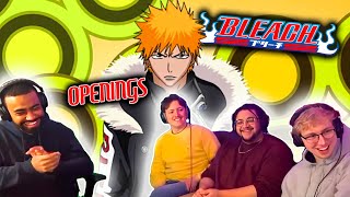 STRAIGHT HITS! First Time Reaction to ALL BLEACH OPENINGS 1-17 | Tejidotcom