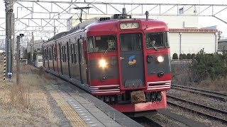 【4K】しなの鉄道　普通列車115系電車　S27編成　西上田駅到着