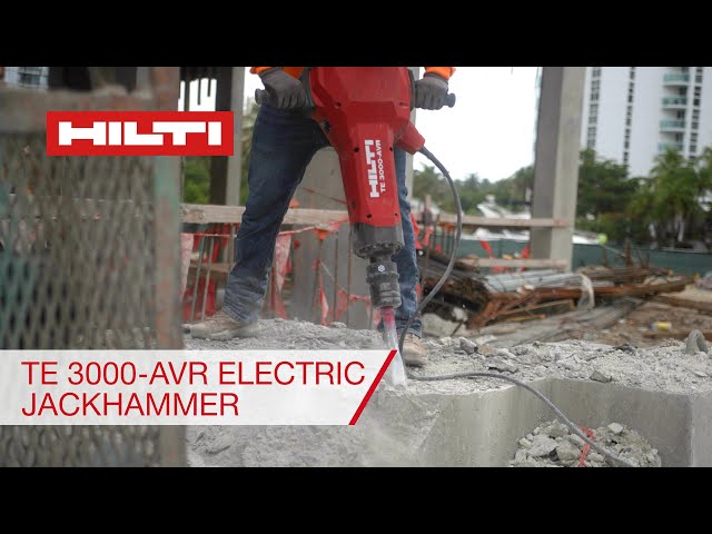 Hilti TE 3000-AVR Heavy-duty electric jackhammer introduction class=