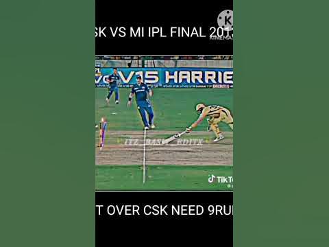 IPL mein final csk Vs mi 2013 #csk,#mi - YouTube