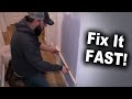 How to Straighten a Bowed In Wall FAST with Joint Compound