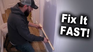 How to Straighten a Bowed In Wall FAST with Joint Compound