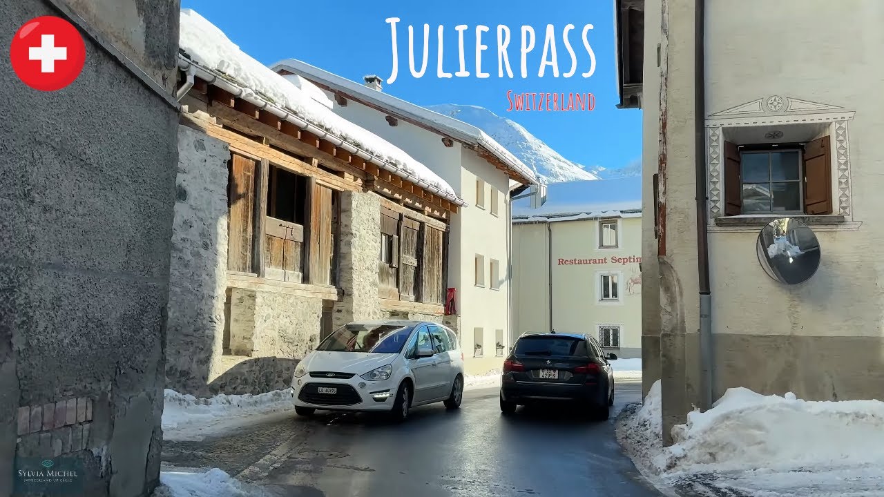 Winter pass road trips in Switzerland - Julierpass Engadin