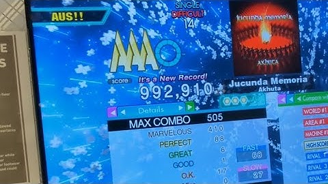 (DDR A20+) Jucunda Memoria DSP (14) - 992,910 AAA
