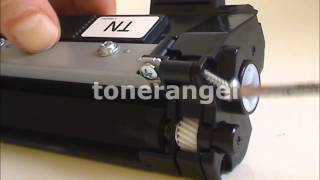 Refill and reset the brother TN-1070 toner cartridge