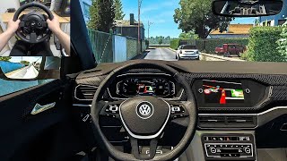 Euro Truck Simulator 2 - 2019 Volkswagen T-Cross [Steering Wheel Gameplay] screenshot 5