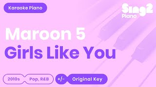 Maroon 5 - Girls Like You (Piano Karaoke) Resimi