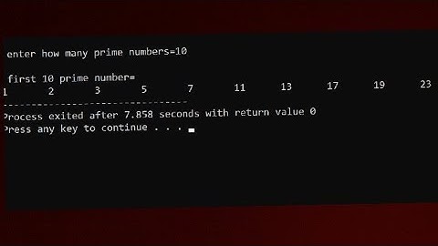 C Program to display first n prime numbers ||first n Prime numbers