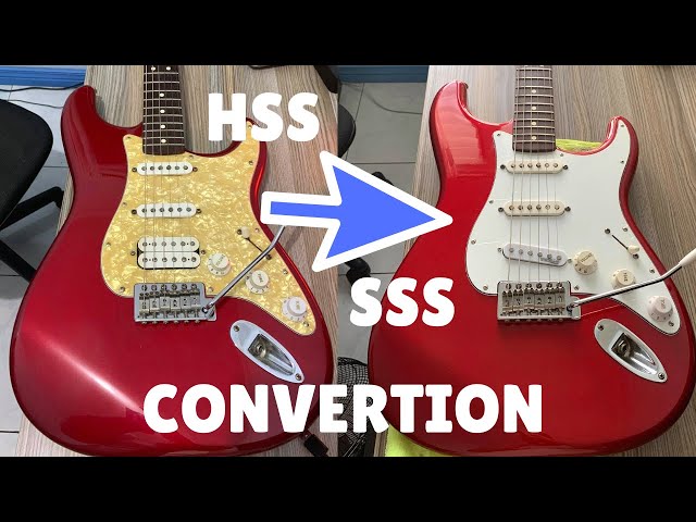 ギター Fender Stratocaster MOD Convert Converting a Fender Stratocaster from HSS to SSS pickup