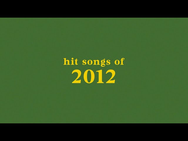 hit songs of 2012 + spotify playlist