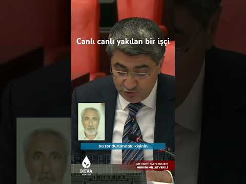 Canlı canlı yakılan bir işçi…